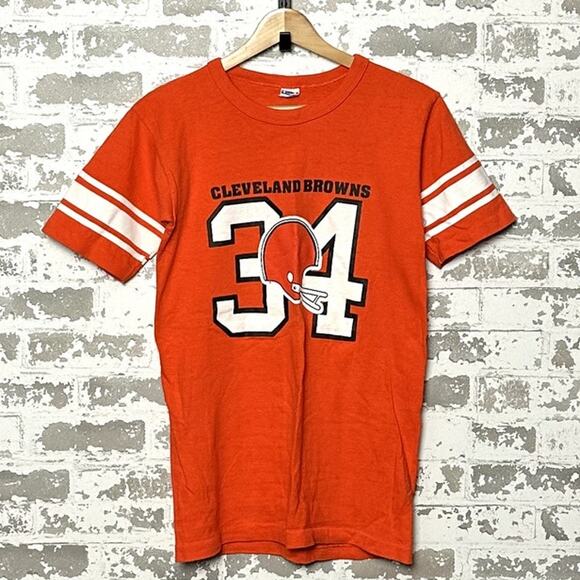 Vintage Cleveland Browns Shirt 80s Champion Size Small - Picture 1 of 5